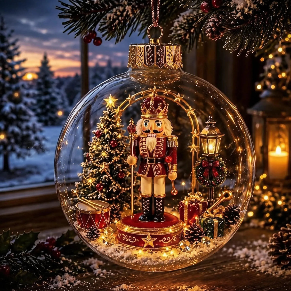 🎄Glowing Christmas Diorama Ornament✨