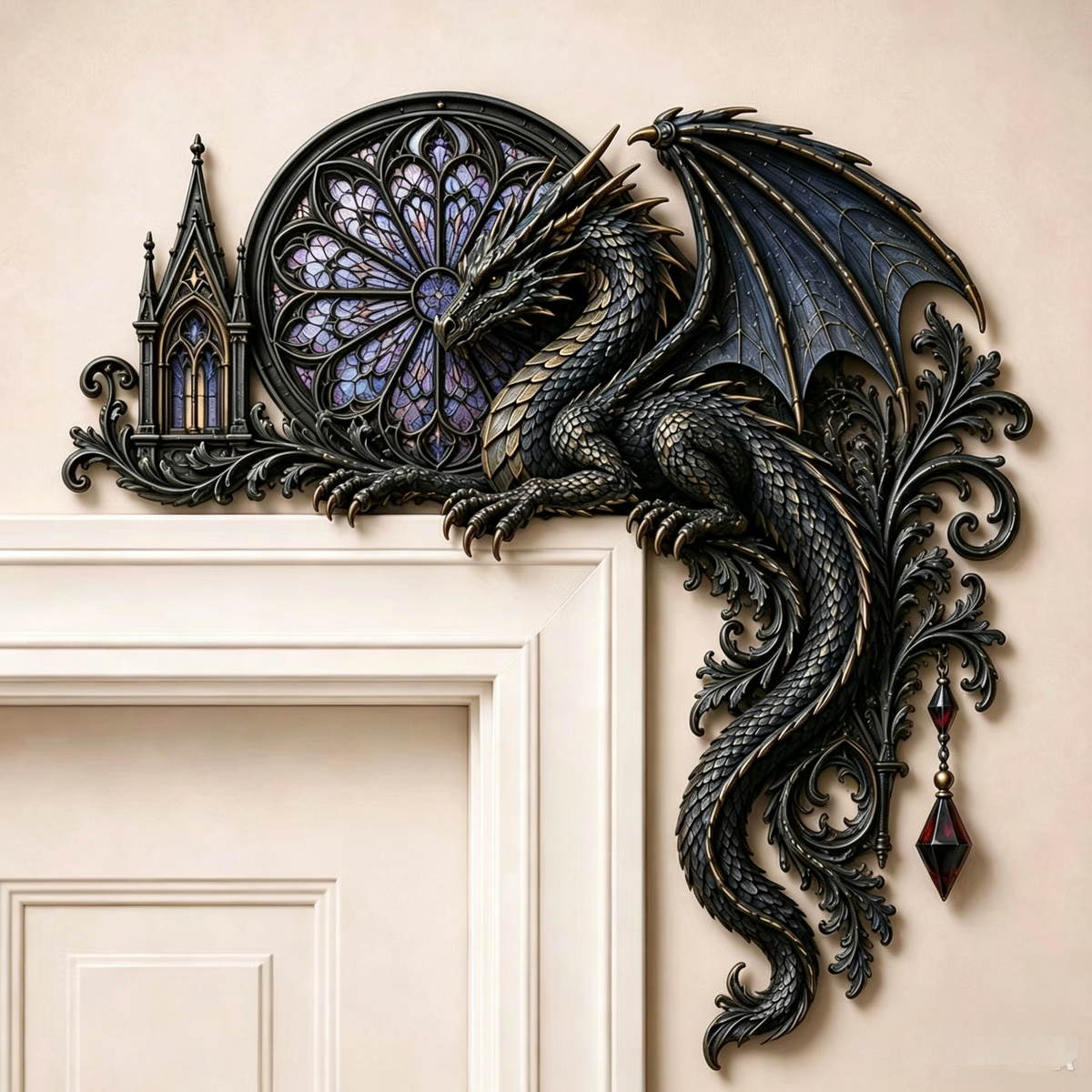 Dragon Moon Door Corner Light