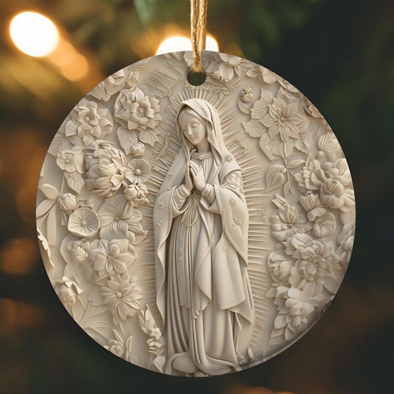 Holy Family Faith 3D Christmas Ornament
