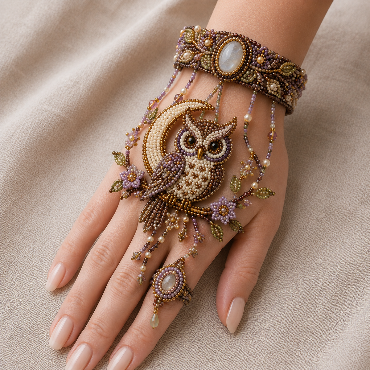 DIY Beaded Hand Bracelet Kit – Create Your Own Wearable Art