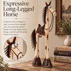 Whimsical Western Cowboy & Horse Figurine Duo 🌵