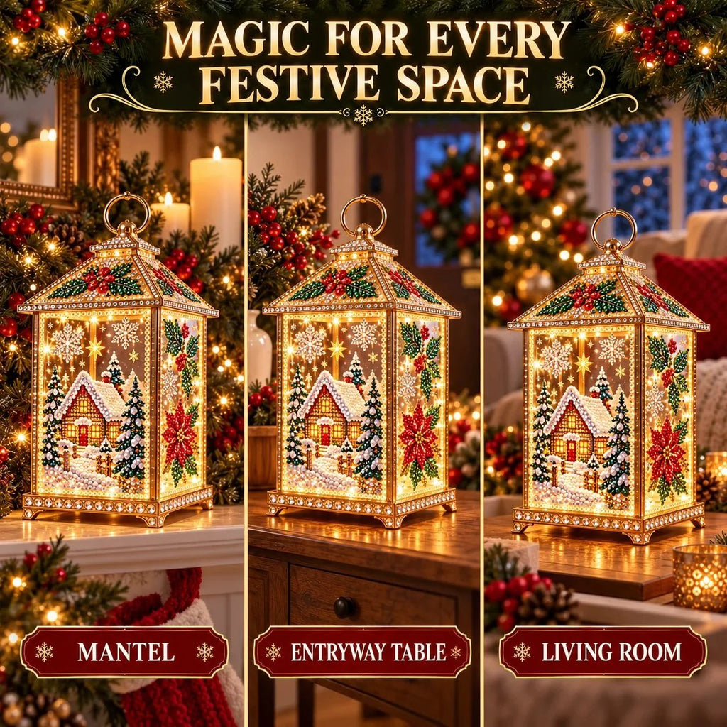 🌟DIY Light-Up Diamond Art Lantern