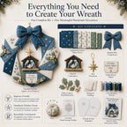 Christmas Fabric Wreath DIY Kit