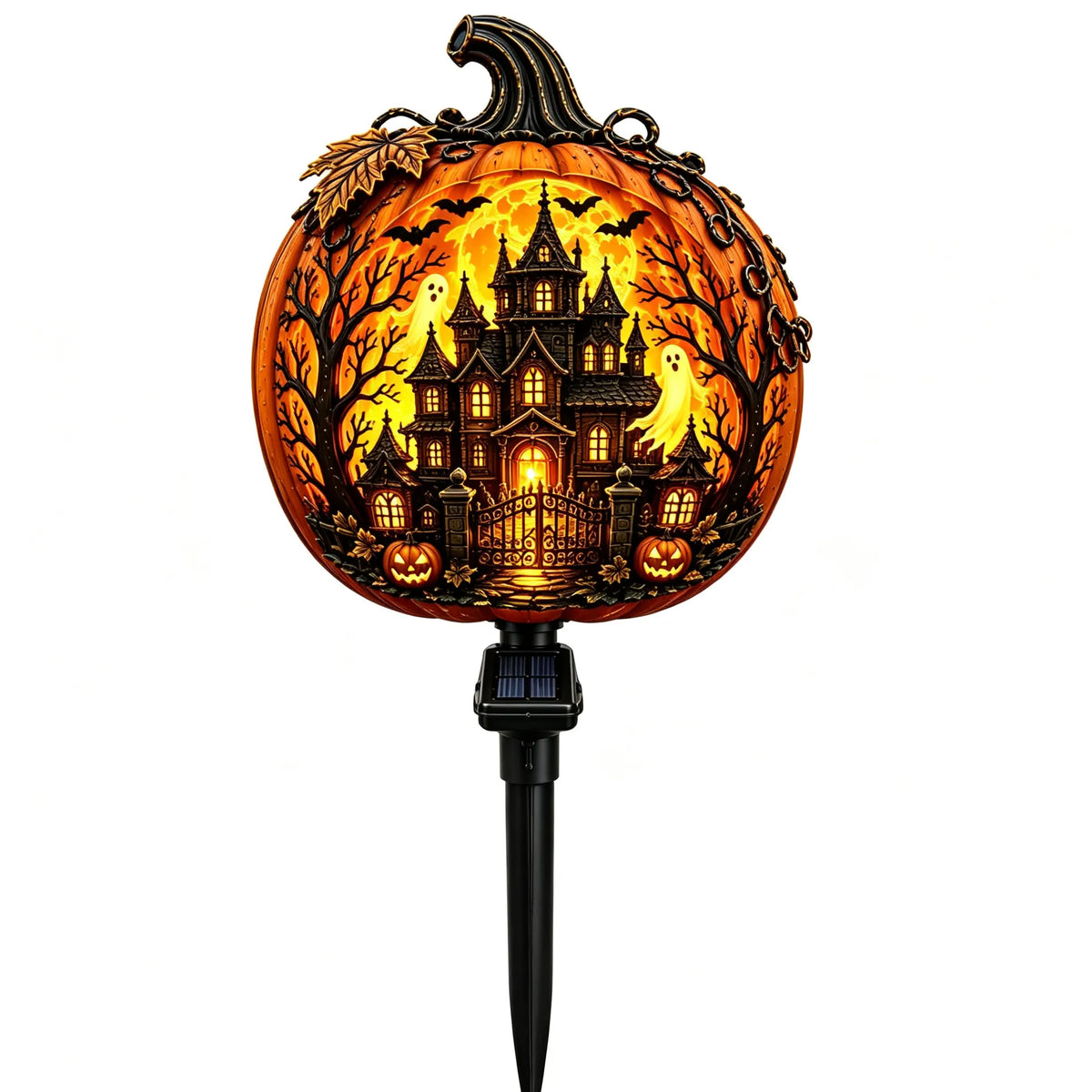 🎃 Solar Halloween Pumpkin Garden Stake Light