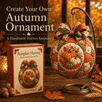 🍂 Beginner-Friendly DIY Autumn Thanksgiving Patchwork Ornament Kit Collection