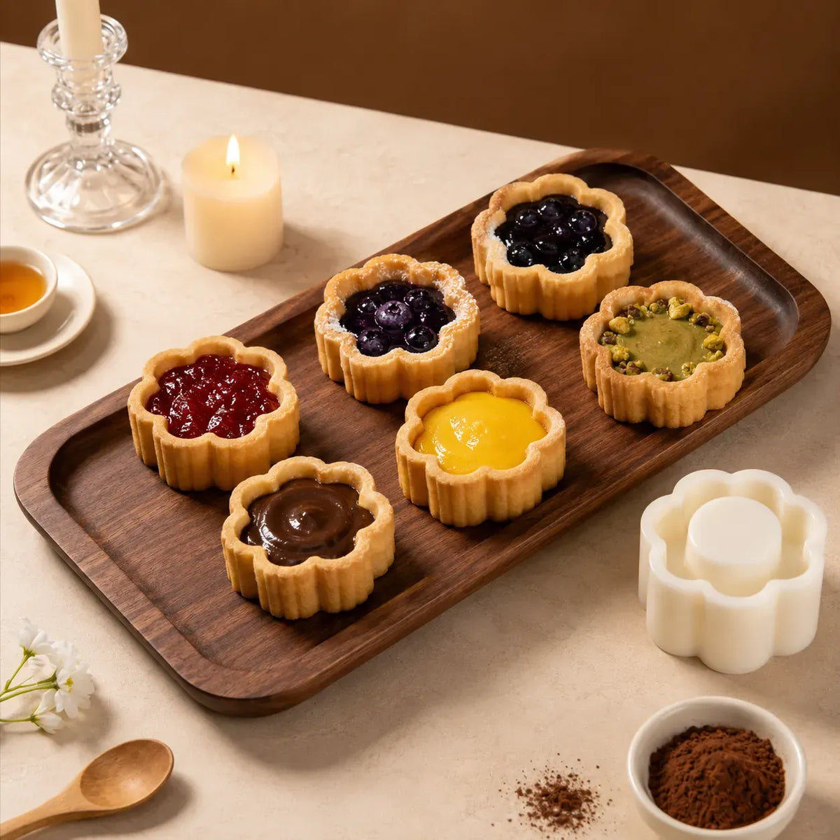 🍪 6-Shape Hand-Press Pastry Mold Set