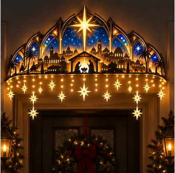 LAST DAY 49% OFF 🔥 Glowing Holy Night Silhouette Decor 🌟