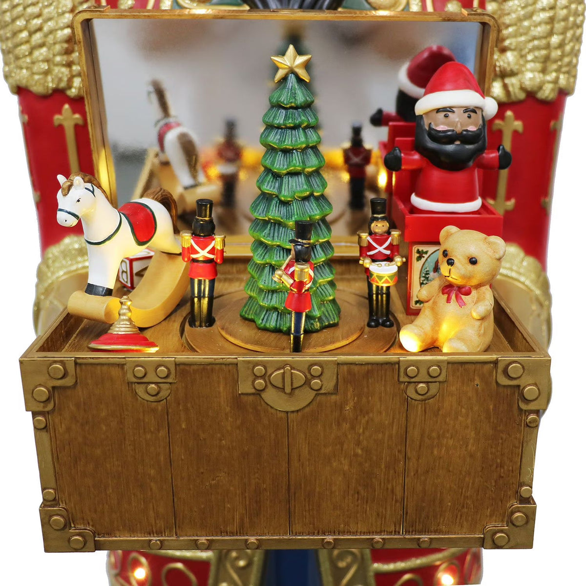 6' Pre-Lit Grand Nutcracker with Music Box