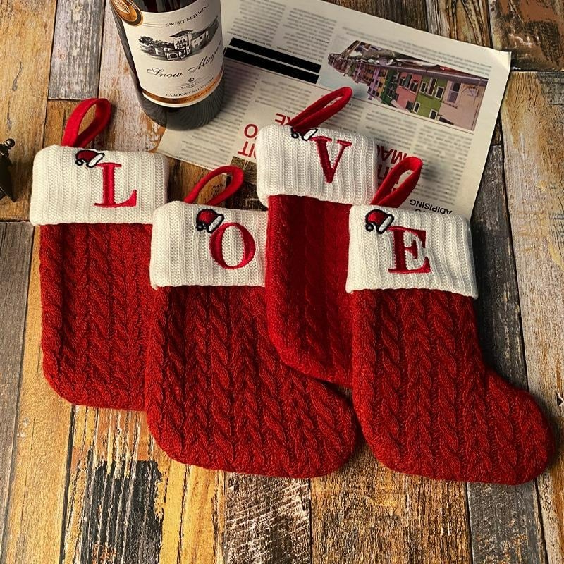 🎅Mini Initial Christmas Stocking