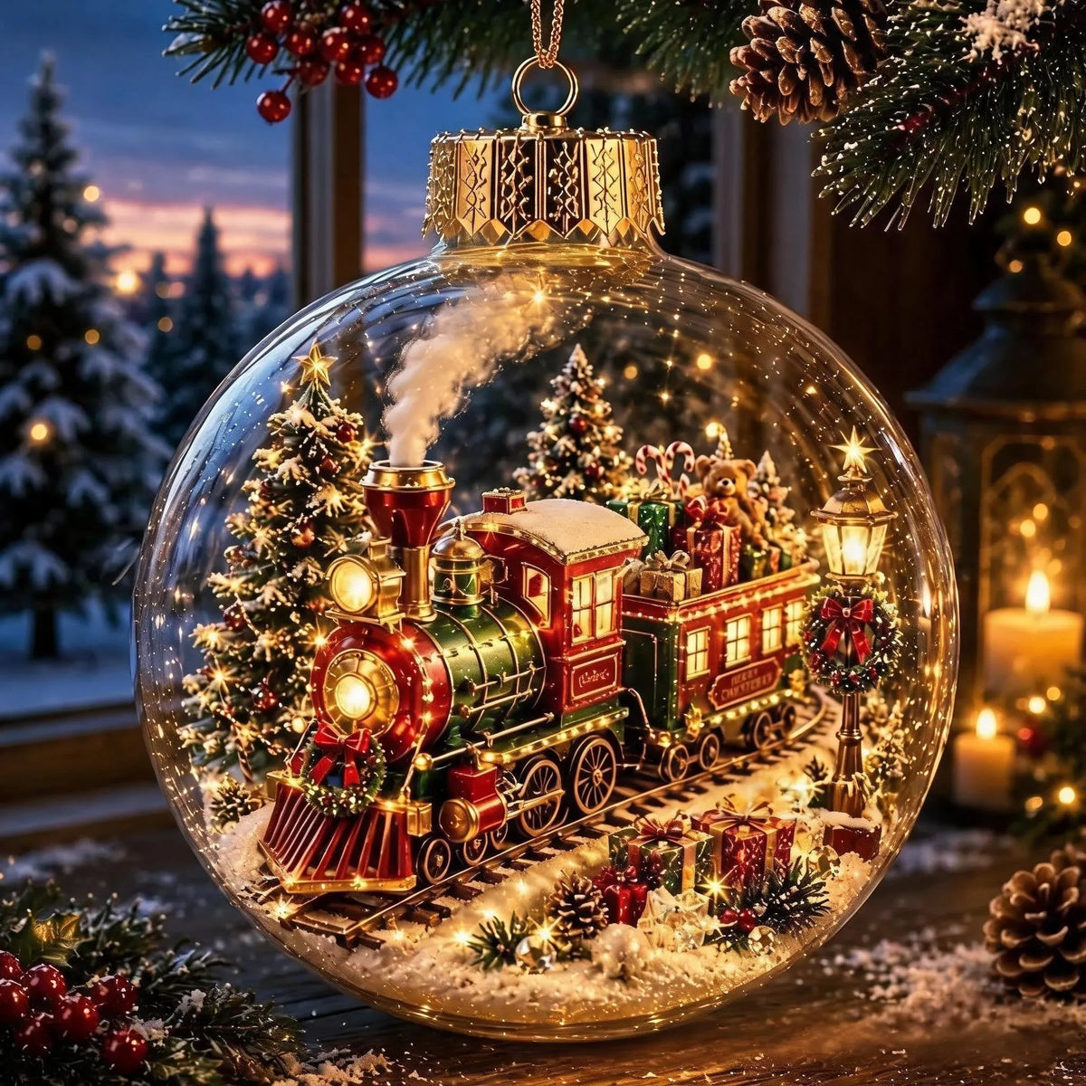🎄Glowing Christmas Diorama Ornament✨