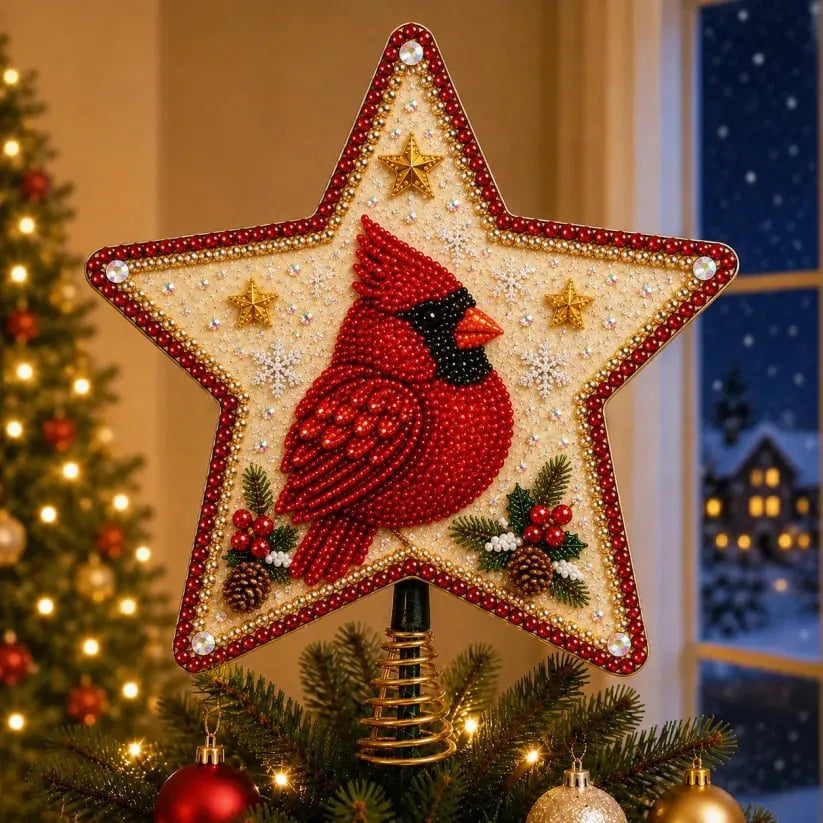 🎄🎅Pearl Diamond Art Christmas Tree Topper Kit