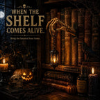💀 Skeleton Hand Lantern Bookshelf Light