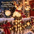🎄 Christmas Porch Railing Lights – 4 Festive Character Designs