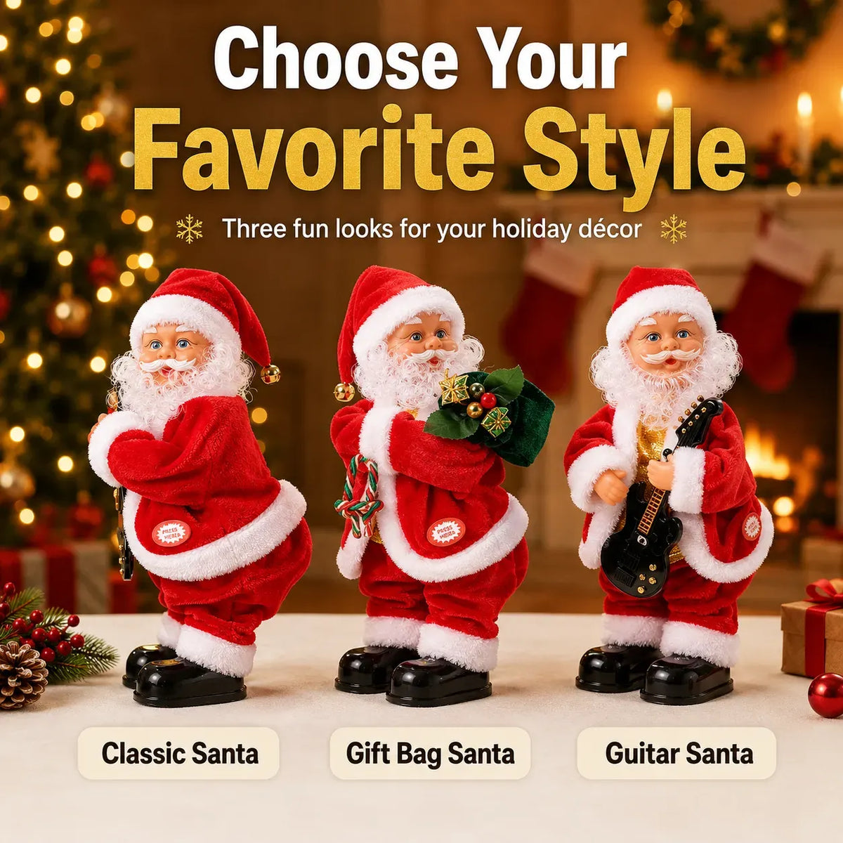 🎅 Dancing Santa Claus Musical Christmas Toy Collection