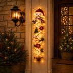 Glowing Christmas Door Hanger | 6 Festive Lighted Designs with Warm Glow, Dimensional Details & Space-Saving Vertical Décor ✨