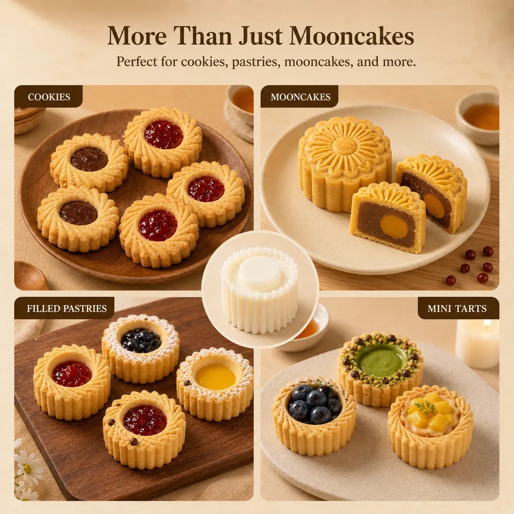 🍪 6-Shape Hand-Press Pastry Mold Set