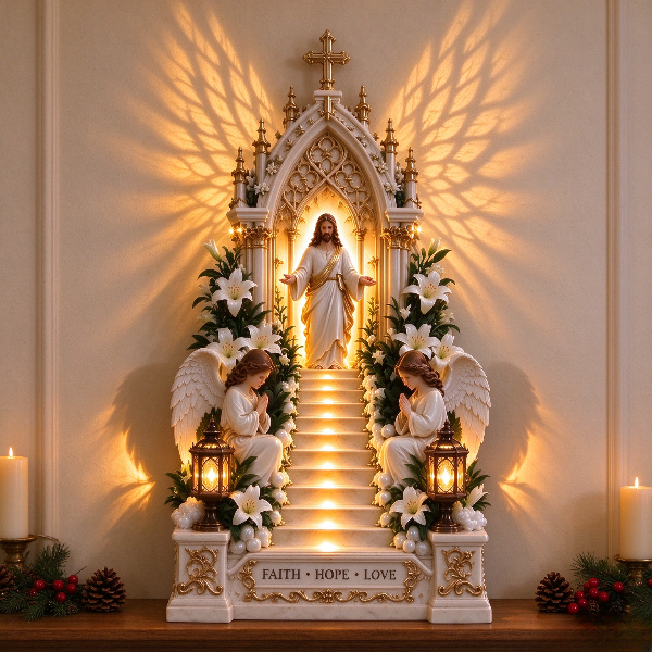 🔥 Last Day! 49%OFF 🕊️✝️ ✨Jesus Christmas Light Tabletop Decor✨