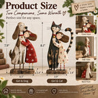 💕Girl & Her Best Friend Folk Art Figurine