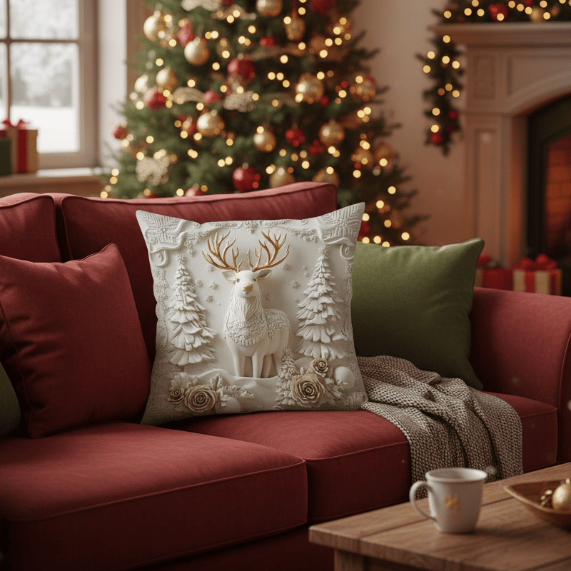 ✨Christmas Throw Pillow Cover for Couch–Cozy Holiday Decor🎅