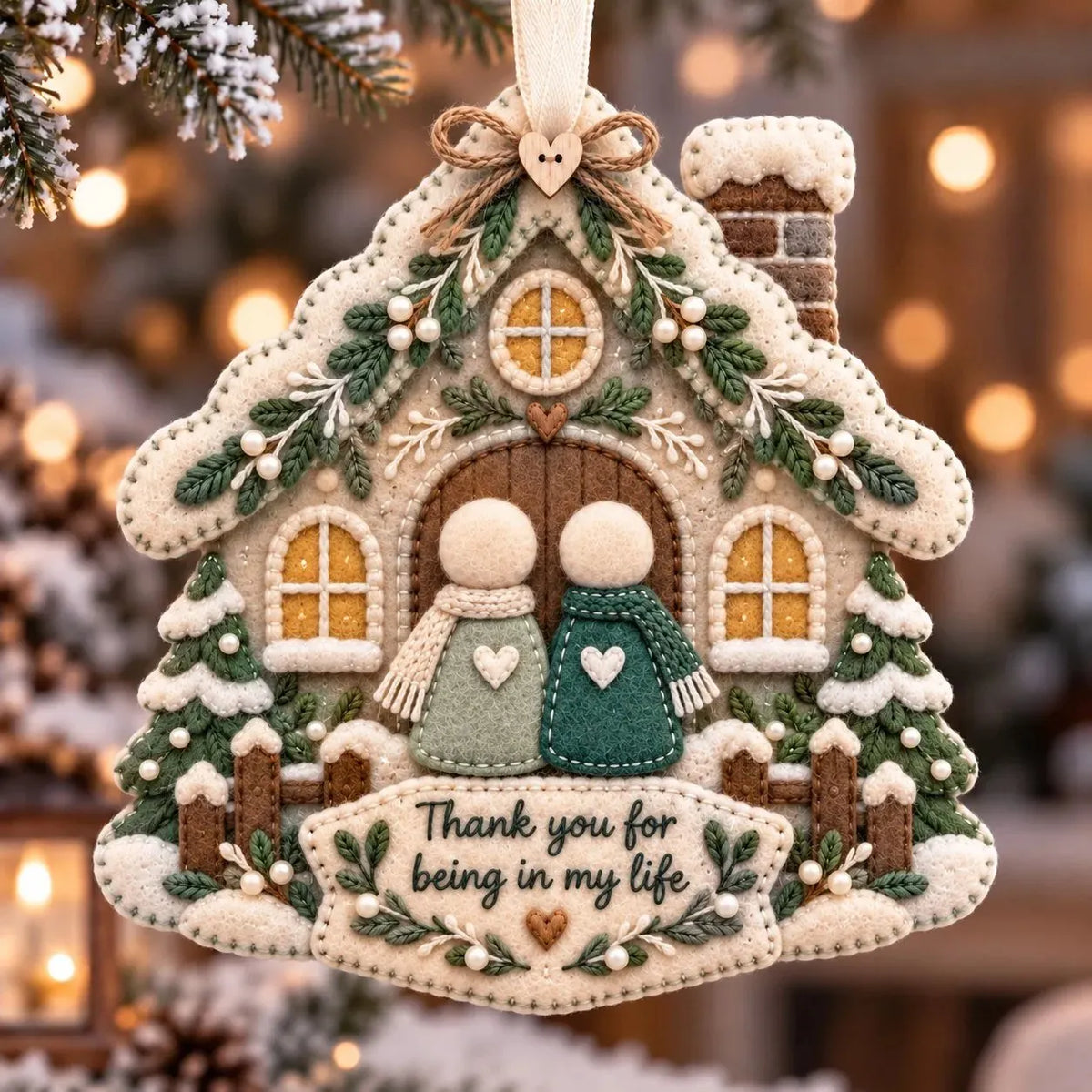 🎄 Handcrafted Felt Christmas Keepsake Ornament | A Meaningful Gift for Someone Special