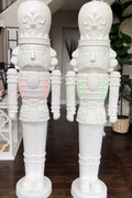 🎄christmas Sale🎄 - 75" DlY White Nutcracker Mold, With Lights Plays Music