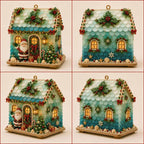 🏡 Beginner-Friendly DIY Glowing Coastal Glass-Style Christmas Cottage Kit Collection