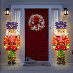 ⏰Christmas Clearance Sale⏰The Outdoor 5' Twinkling Nutcracker - Solar energy storage function