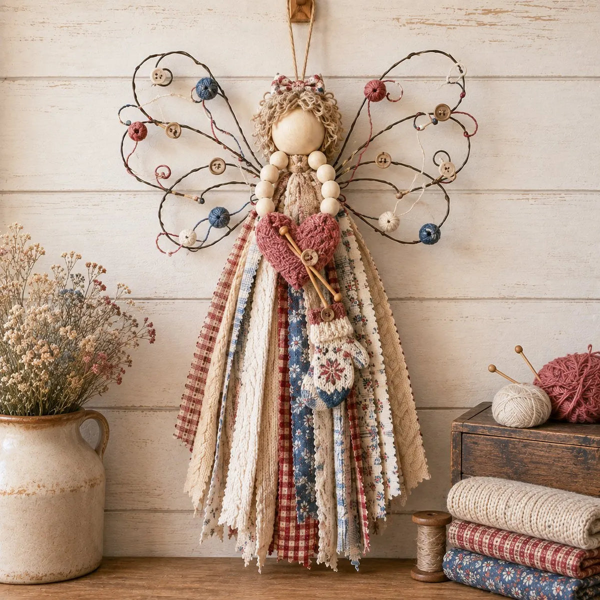 Angel Fabric Hanging DIY Kit