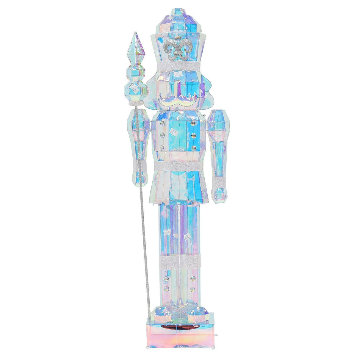 6' Pre-Lit Grand Nutcracker Garden Statue, LED PVC Statue