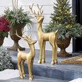 Antique Brass Deer, Set of 2