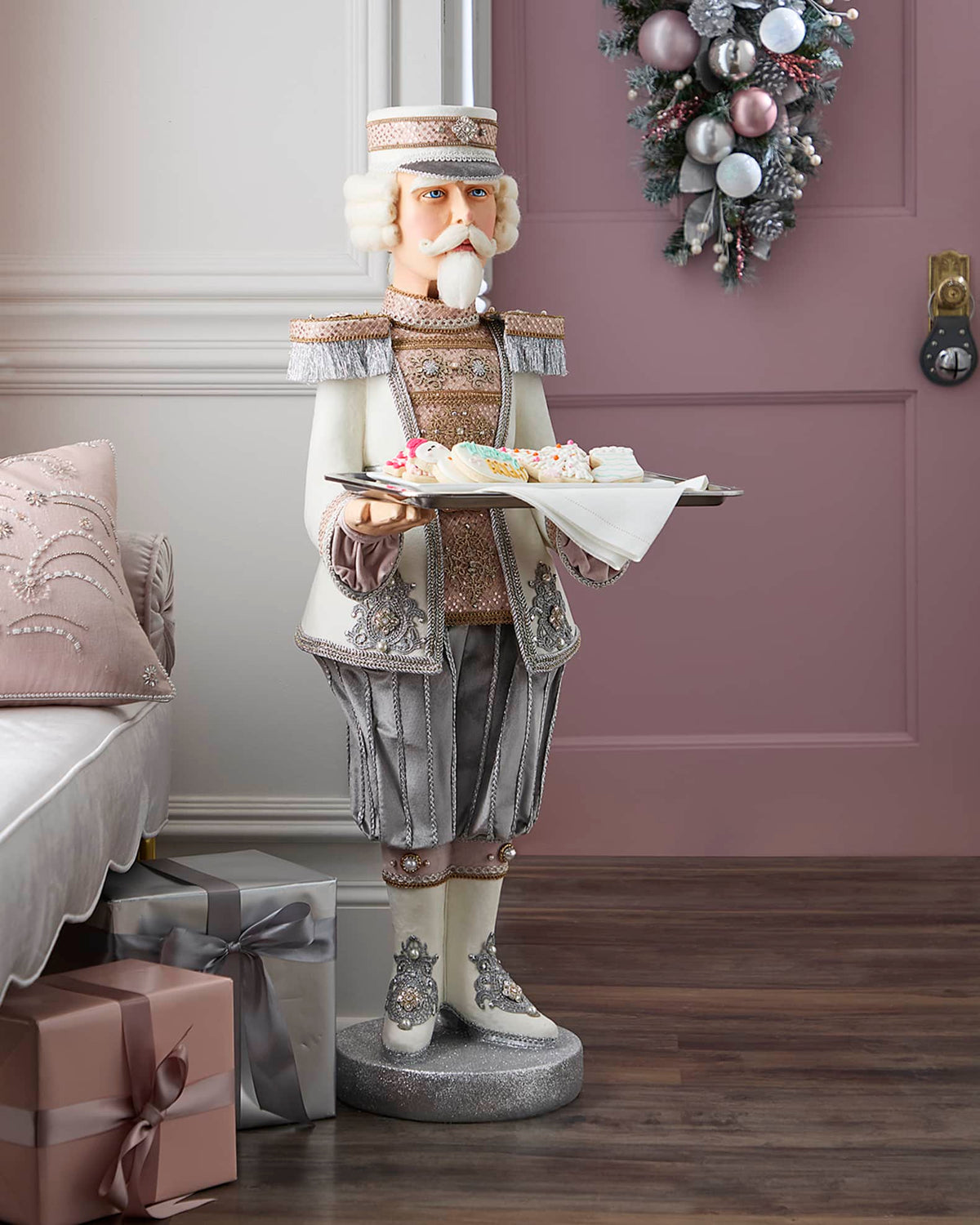 Blush Butler Christmas Nutcracker, 47.5"