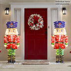 ⏰Christmas Clearance Sale⏰The Outdoor 5' Twinkling Nutcracker - Solar energy storage function