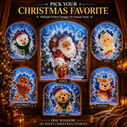 Crystal Christmas Break-In Window Decal