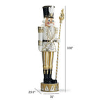 LED Giant 9ft Metallic Nutcracker