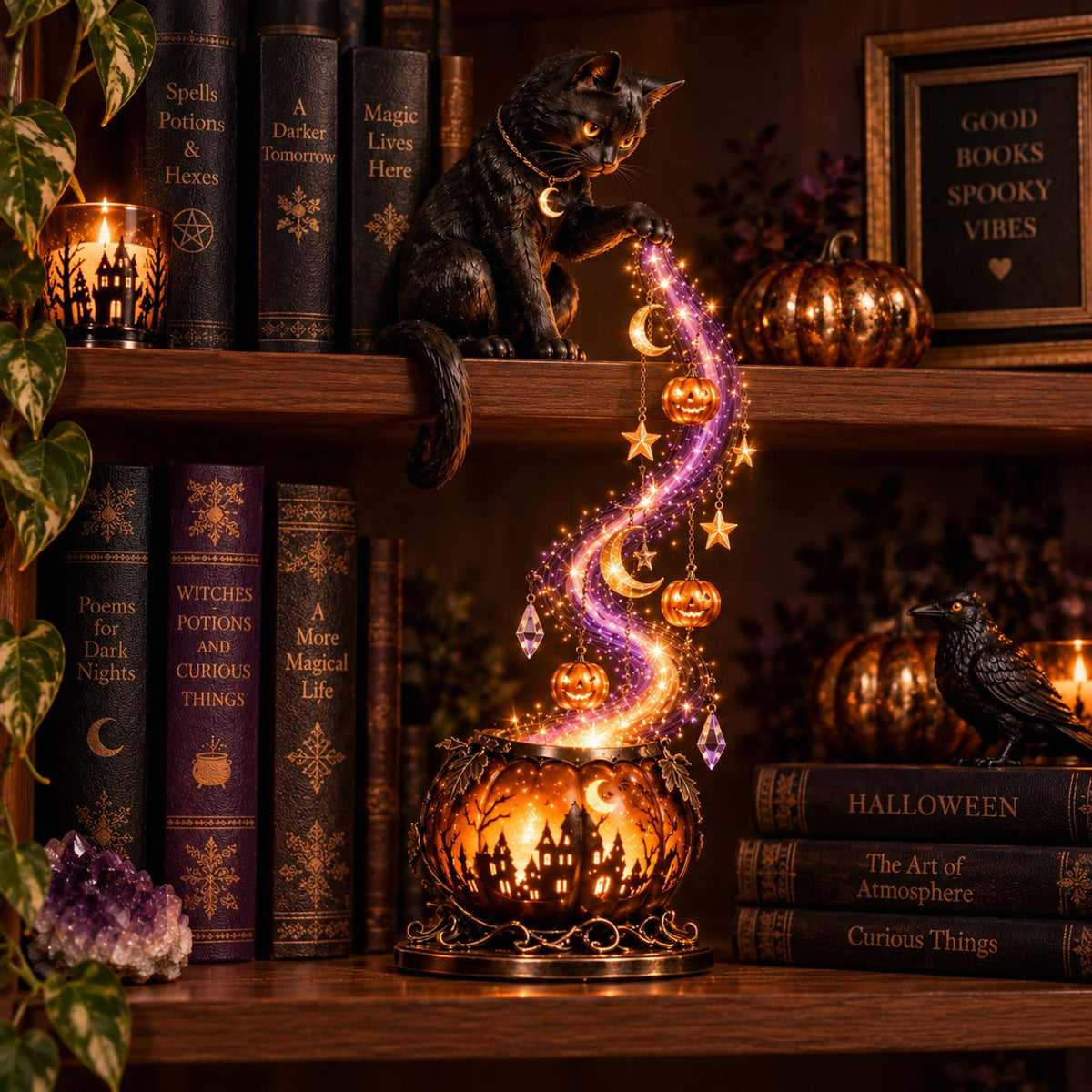 Enchanted Bookcase Shelf Light Collection