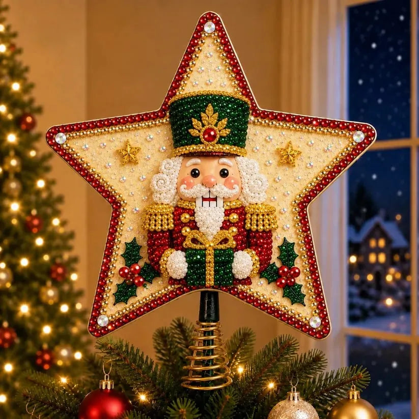 🎄🎅Pearl Diamond Art Christmas Tree Topper Kit