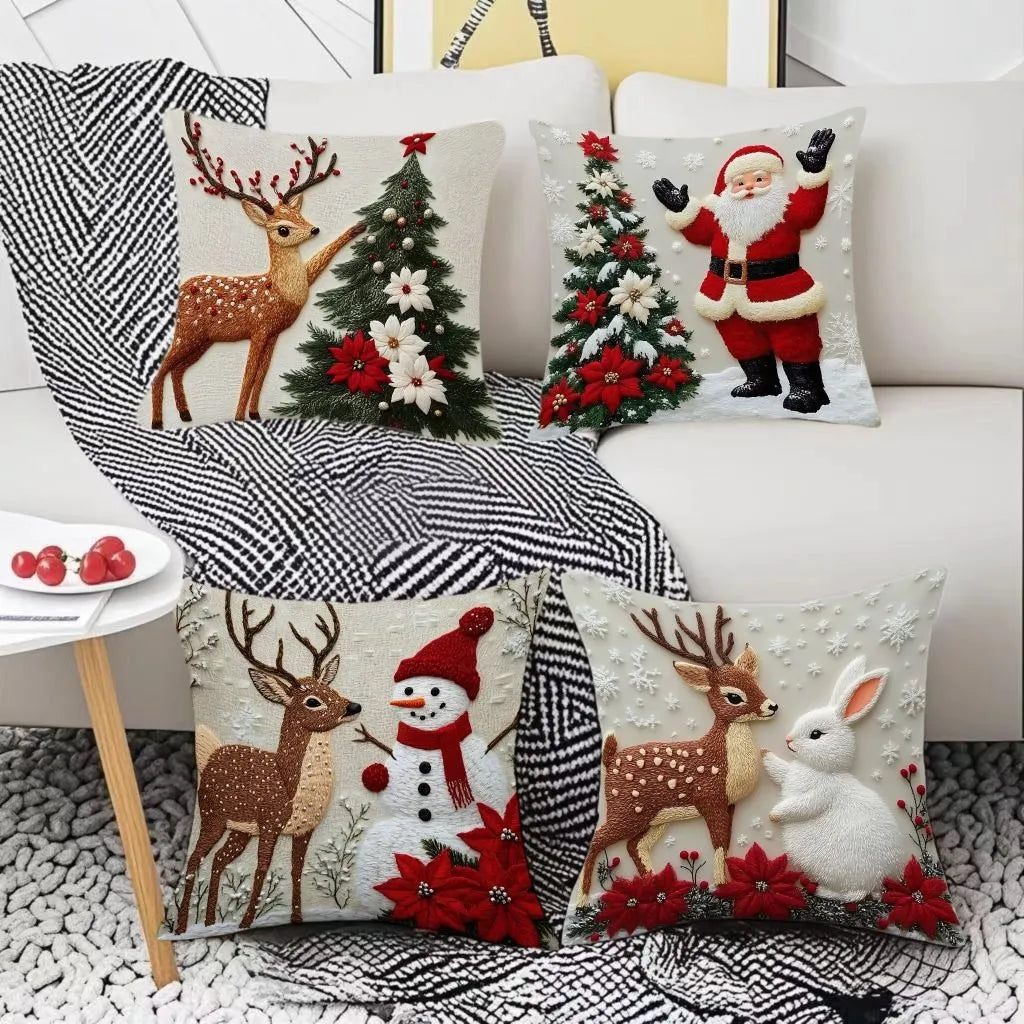 ✨Christmas Throw Pillow Cover for Couch–Cozy Holiday Decor🎅