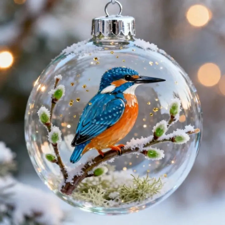 🐦Nature’s Birds Crystal Glass Ornament Gift Set