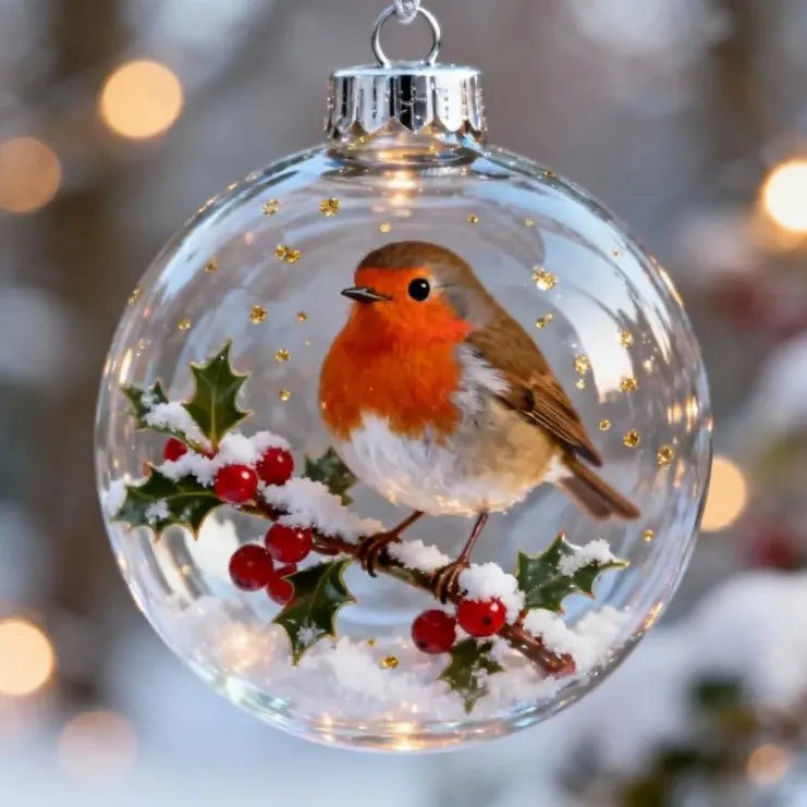 🐦Nature’s Birds Crystal Glass Ornament Gift Set