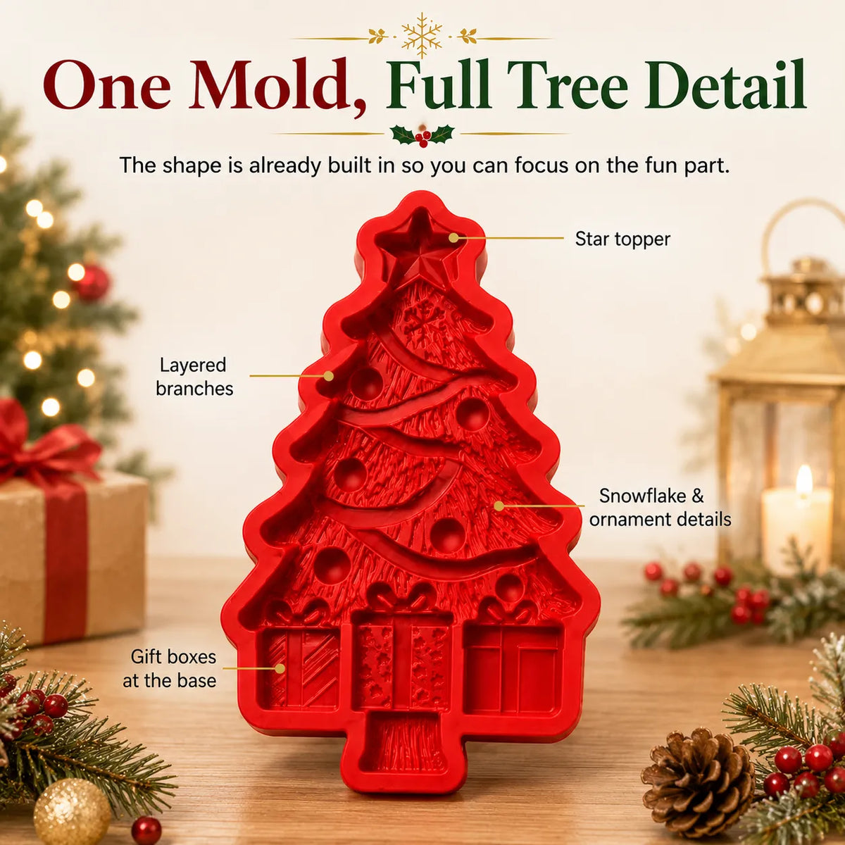 🎄Reusable Christmas Tree DIY Casting Mold