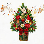 🌲 Pop-Up Christmas Tree Card ✨ Turns Into Freestanding Festive Table Decor