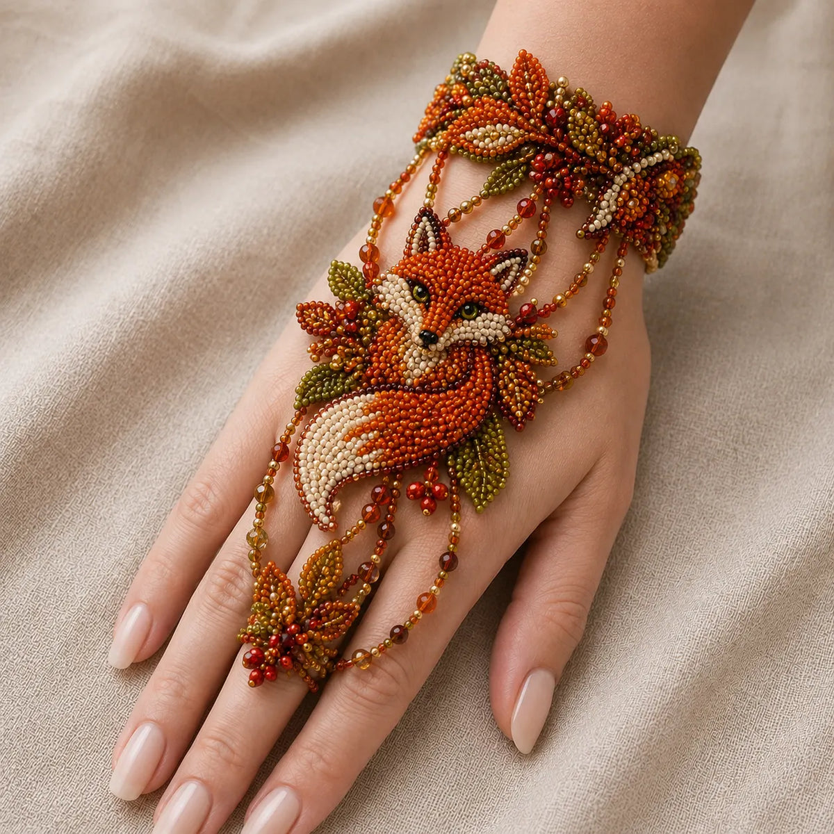 DIY Beaded Hand Bracelet Kit – Create Your Own Wearable Art