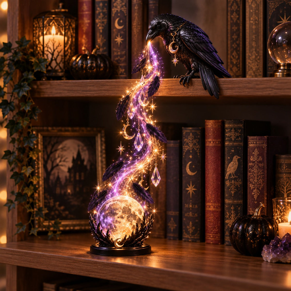 Enchanted Bookcase Shelf Light Collection