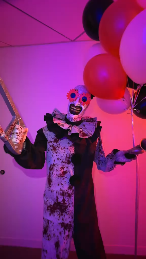 Animatronic Art the Clown, 6.5ft - Terrifier Halloween Decoration