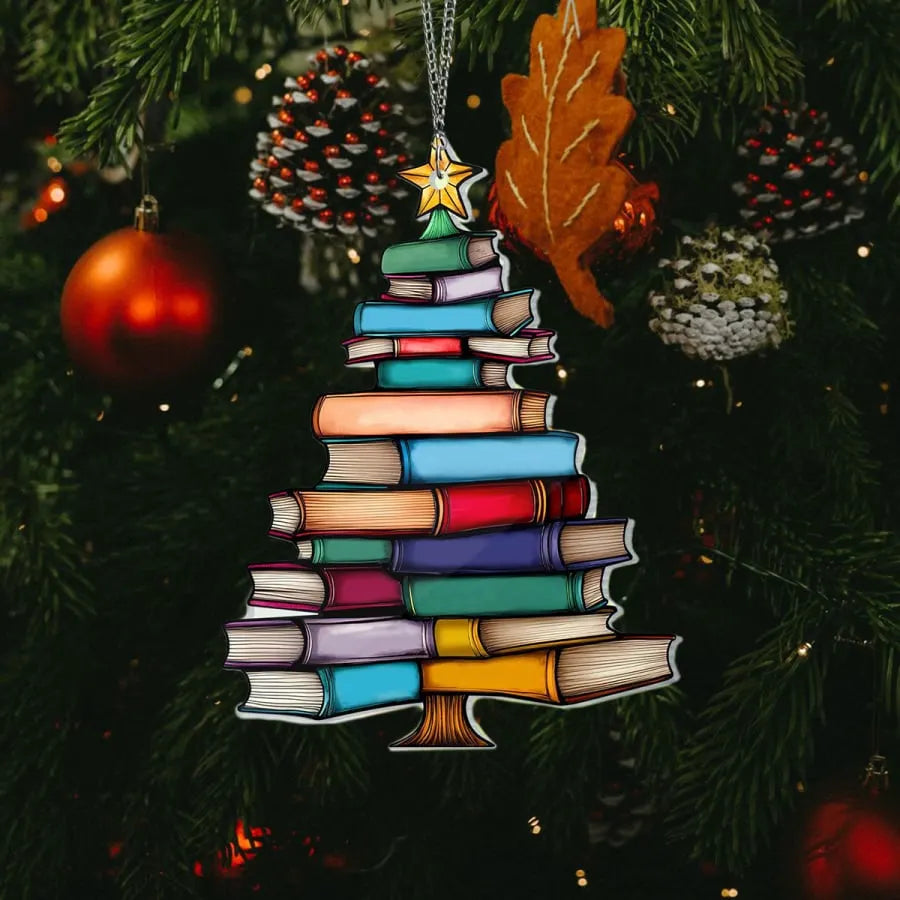 🎄📚✨Christmas Book Tree Ornament