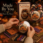 🎃 Beginner-Friendly DIY Halloween Classics Patchwork Ornament Kit Collection