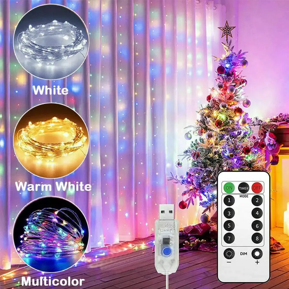 🔥LED Curtain Fairy Lights