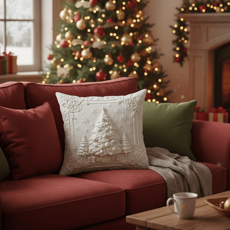 ✨Christmas Throw Pillow Cover for Couch–Cozy Holiday Decor🎅