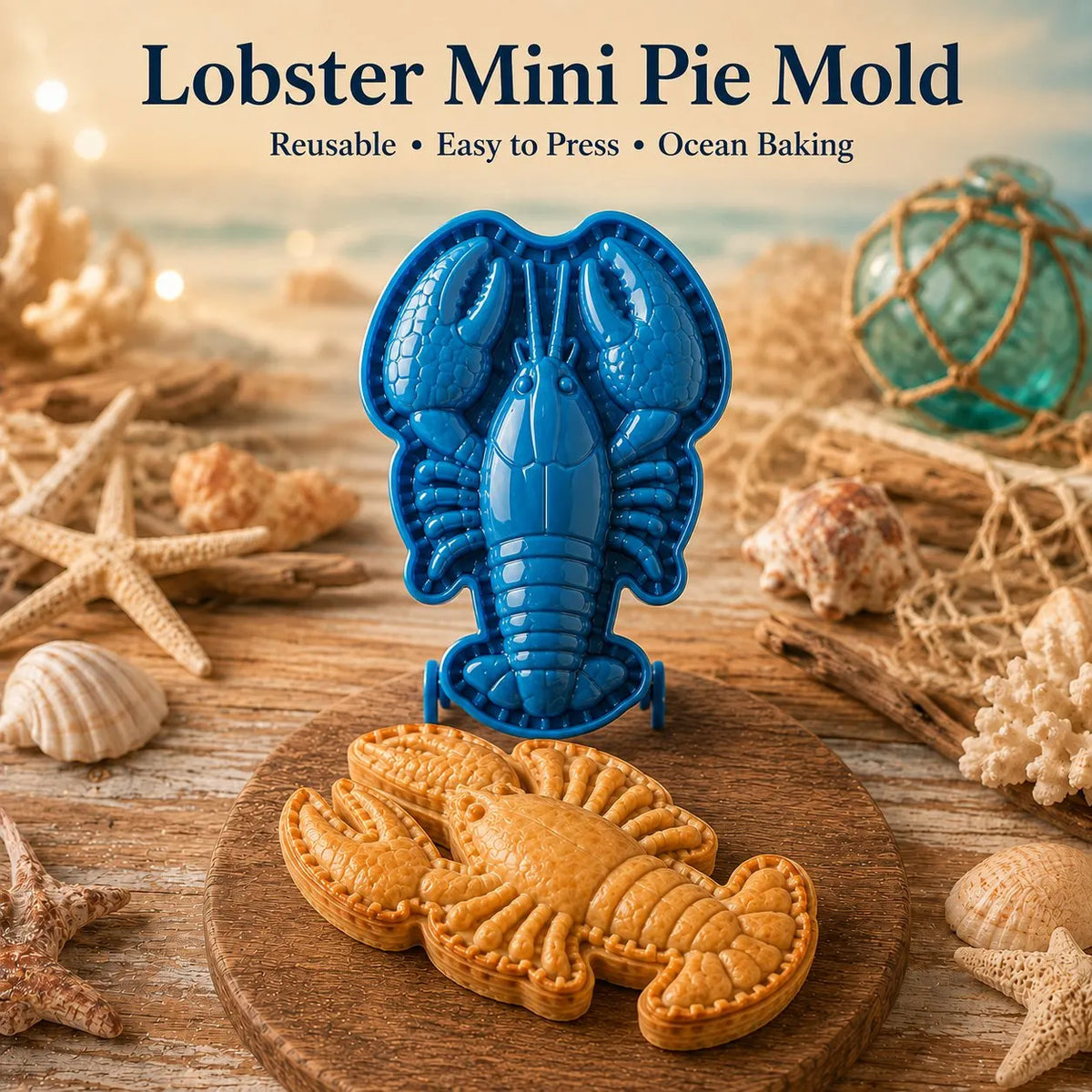 🌊 8-Design Ocean Filled Pie Press Collection