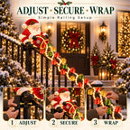 🔥🎅 Santa Magic Gift Cascade Railing Light